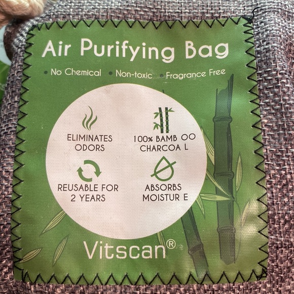 AIR PURIFYING BAG Bamboo Charcoal Bags Odor Absorber Deodorizer 12ct VITSCAN - Picture 4 of 8